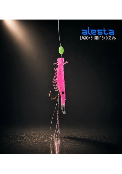 Alesta Lagoon Shrımp Rıg X0288 5 Köstek 0.35mm No:6 İğne Renk:pınk