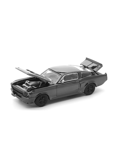 Pop Race 1:64 1967 Ford Shelby Mustang Gt500 Dark Chrome Limited Edition Prdc004 Model Araba Siyah