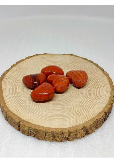 Kırmızı Jasper Taşı Kalp Şekilli 14-16gr