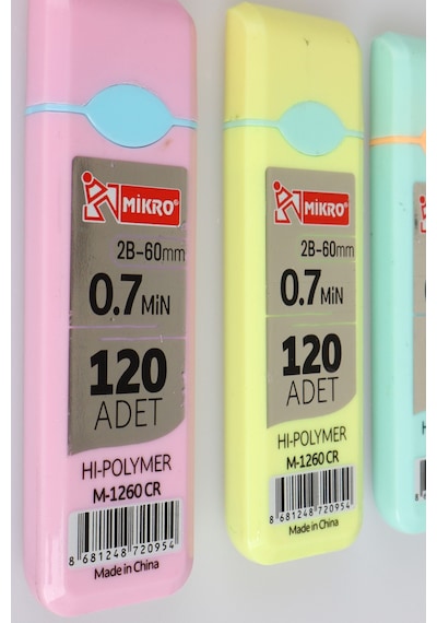 X Dekomus Pastel Touch Collection "2 Adet" 120'li 0.7 Mm 2b Uç Seti "dekomus Cep Defteri Hediyeli" Altın