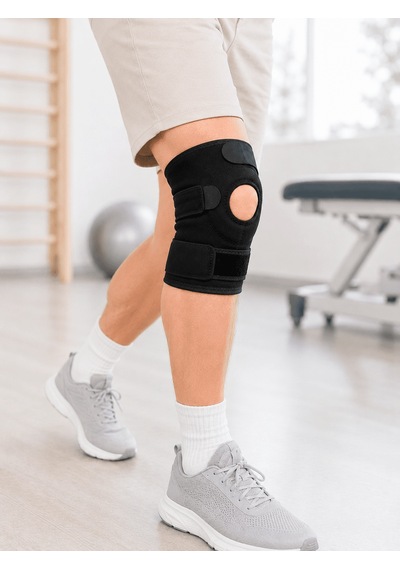 Kısa Diz Desteği Ligamentli Açık Diz Kapağı Cırtlı Ayarlanabilir Dizlik Çok Renkli