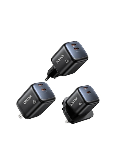 Unitek Zeno 45W GaN Şarj Cihazı (P1129ABK01-EU)