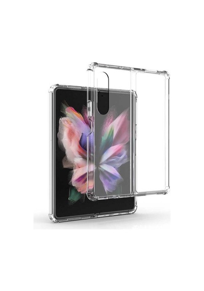 Samsung Galaxy Uyumlu Z Fold 4 Kılıf Zore Kenar Korumalı Nitro Anti Shock Silikon