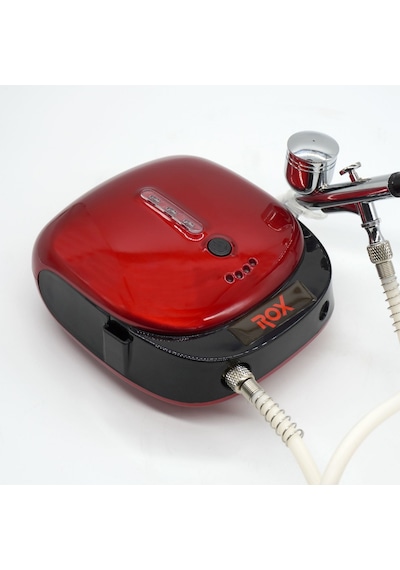 Rox 0066 Akülü Airbrush Kompresör Mini Boya Tabancası  Seti