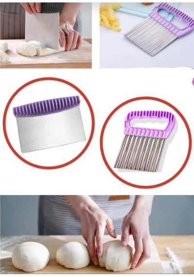 2 Li Çelik Hamur Kesici Spatula Ve Şekilli Sebze Dilimleyici Set 2 Li Çelik Çok Renkli 2 Belirtilmem Diğer