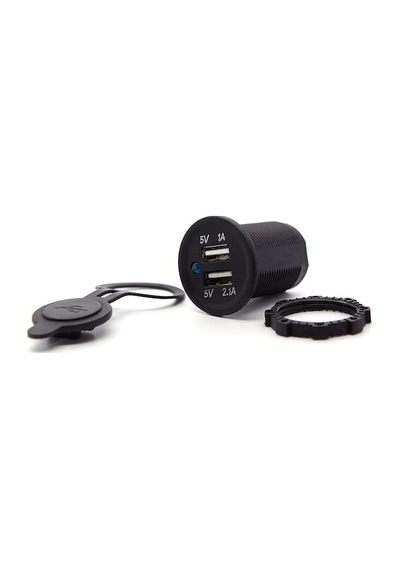 BuharaElektronik Ic-266C Pano Tipi Usb 8-32V Giriş 5V 1A Ve 5V 2.1A Çıkış 30 MM 5 Adet