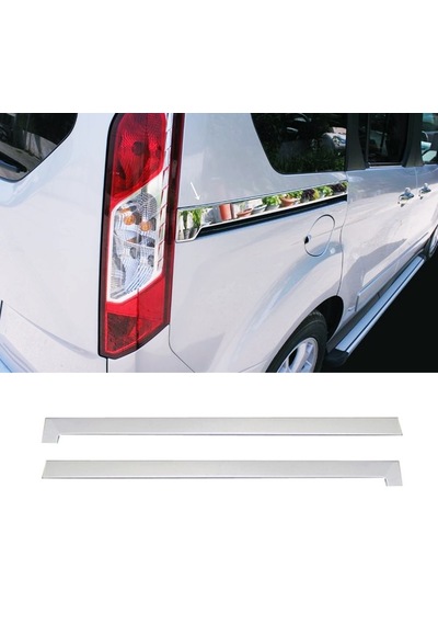 Ford Connect 2014 Üzeri Krom Sürgü Nikelajı 2 Pcs P.çelik