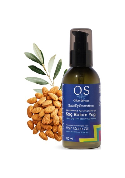 Olive Senses İşlem Görmüş Ve Yıpranmış Saçlar İçin Saç Bakım Yağı 150 ML