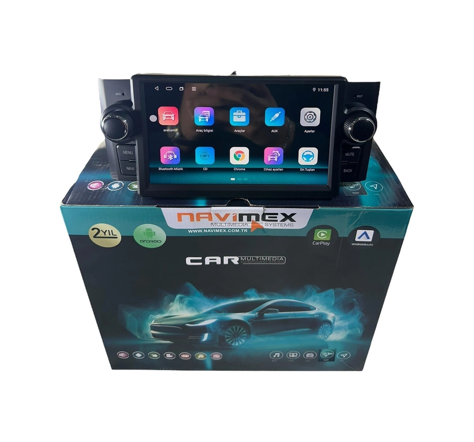 Fiat Linea 2014-2018 Navimex 4-64 Fanlı Profesyonel Tam Oem 7"