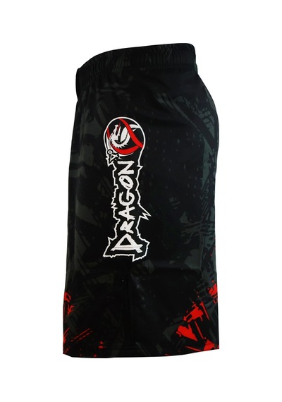Dragondo M01 Red Maze Mma Şortu Antrenman Şortu Siyah