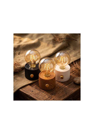 Glbl-tstil4136 Şarjlı Dekoratif Masa Lambası - Kademesiz Dimmer - Type-c Bağlantılı Renk