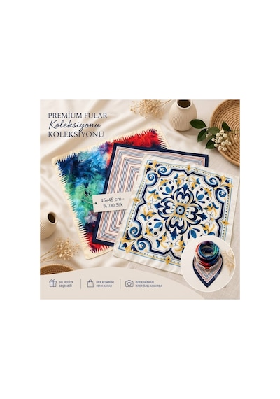 Genel Markalar Fular 3 Lü Set Çok Renkli - 922407751 Çok Renkli