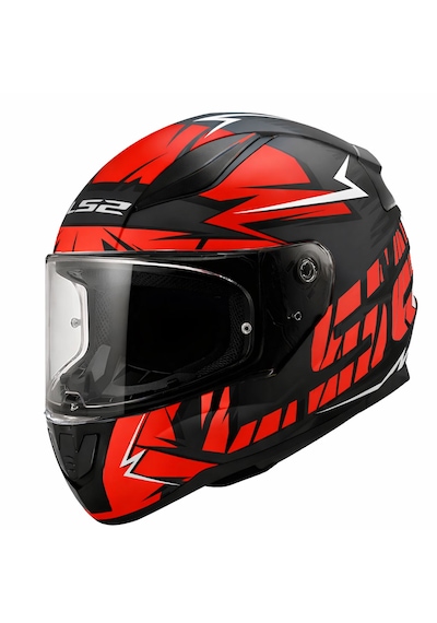 Ls2 Rapid 2 Cromo Full Face Motosiklet Kaskı Kırmızı Mat Siyah