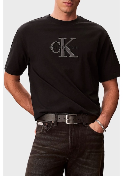 Calvin Klein Erkek T Shirt Lv04rf819g Ub1 Siyah Siyah