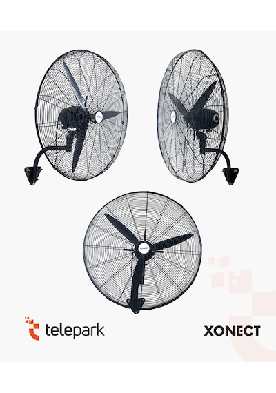 Xonect Profesyonel Sanayi Tipi Vantilatör 75 Cm 30 İnç Yüksek Performanslı Soğutma Xdf30