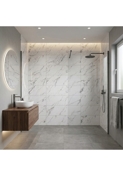 30x60 Cm Kendinden Yapışkanlı Duvar,banyo,tezgah Arası Mermer Desen -24 Adet 30 X 60 Cm