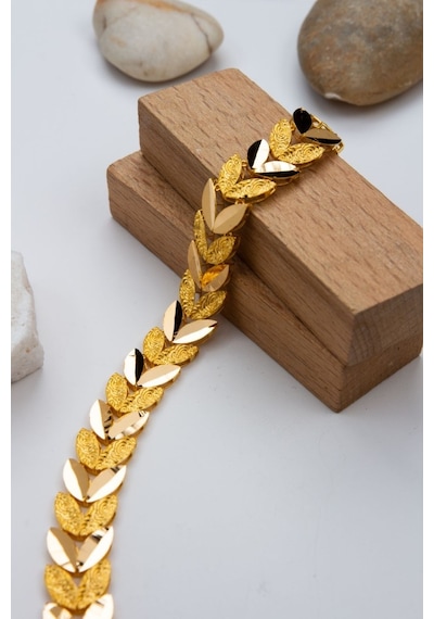 22 Ayar 12 Gram Başak Altın Bileklik Lkblk1250