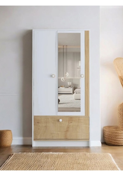 Floradesign Malibu Aynalı Gardırop / Elbise Dolabı