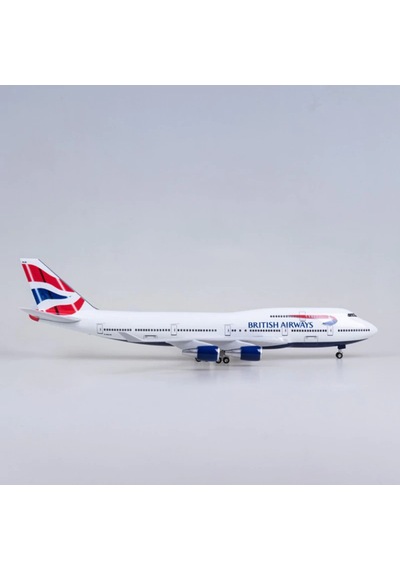 British Airways B747 Yolcu Uçağı Model Uçak 1/80 Ölçek 47cm