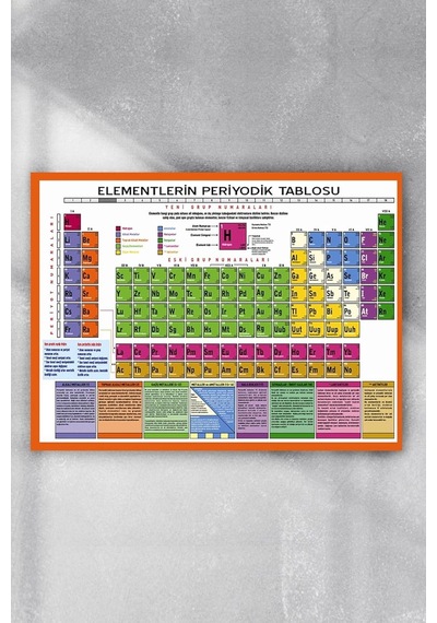 Pster7646 Periyodik Cetvel Bilimsel Poster 50x70cm