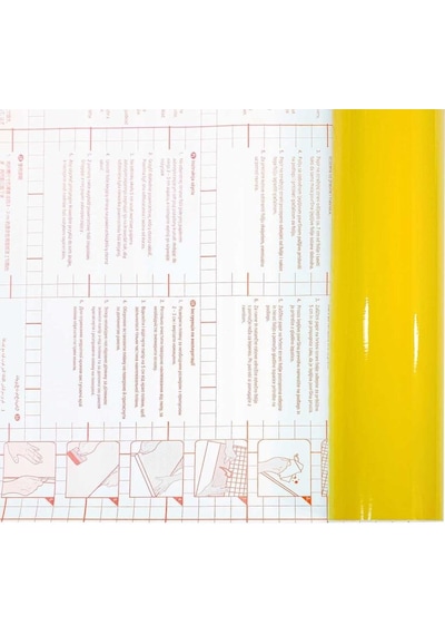 D-C-Fix 446-1276 Parlak Düz Sarı Yapışkanlı Folyo (45Cm X 2Mt)