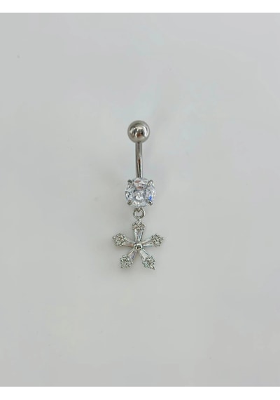 Çiçek Detaylı Göbek Piercing Çok Renkli 43153075