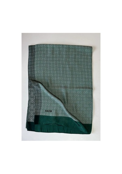 Aker 75x190 Cm Monogram Jakar Şal-954 Yeşil-954 Yeşil-954