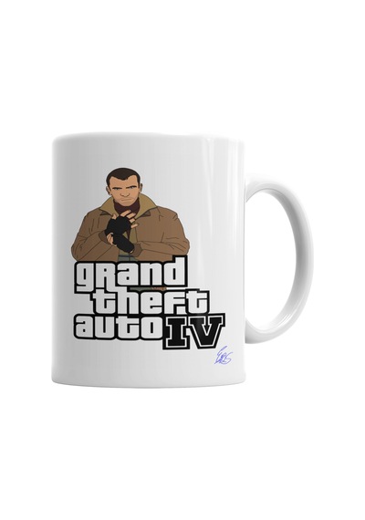 Grand Theft Auto Gta Kupa Bardak Porselen No30908 Karışık