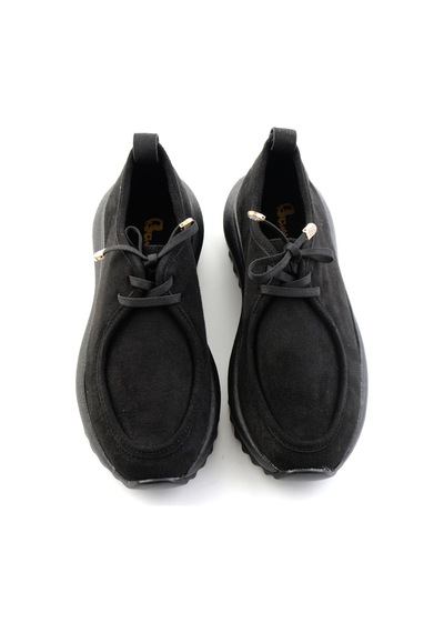 Bambi Siyah Süet Kadın Sneaker K01234050772