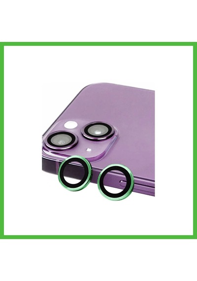 Vaveni İphone 13 Mini Uyumlu Raze Metal Kamera Lens - Yeşil Arz