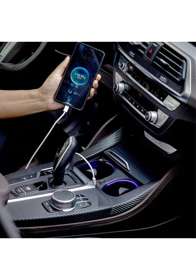 Xplagin Bmw X3-x4-ix3 Rgb Led Işıklı Bardaklık - 2018-2023 Kablosuz Şarj Sistemli Modeller