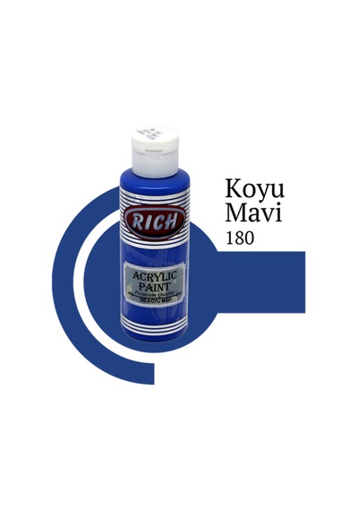 Rich 130 Cc 180 Koyu Mavi Akrilik Boya