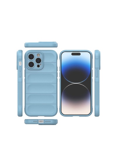 Apple iPhone Uyumlu 15 Pro Kılıf Optimum Silikon - Sky Blue Bzsxx00 1