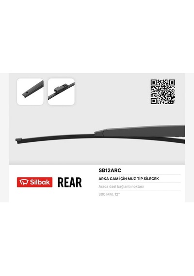 Silecek - 849 - Süpürgesi Arka Muz Tipi 300mm Vw Polo - Edntrend - 7 06/17