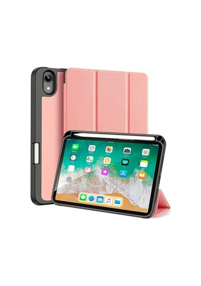 Dux Ducis Apple Uyumlu iPad Mini 6 (2021) Kılıf Kalem Bölmeli Standlı Domo Se