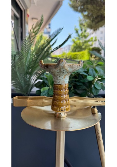 Mr Eds E24 Big Boss Eco - Titanyum Gold & Mr Eds L27 Taycan Nargile Lülesi