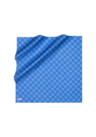 Cacharel Mavi 90x90 İpek Twill Eşarp Mavi Mavi