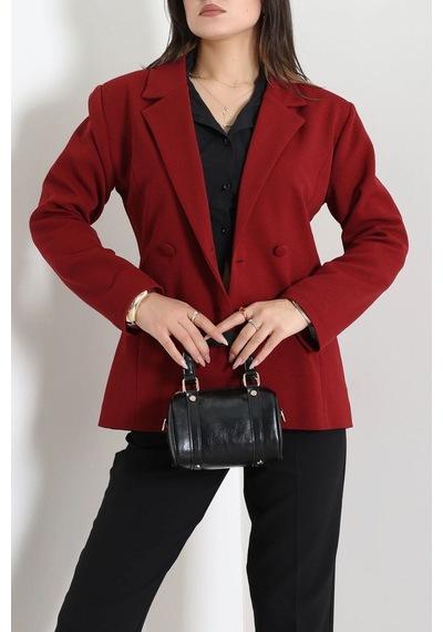 Modi Blazer Ceket Bordo - 8797.179. Açık Bordo
