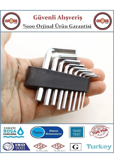 Kendo Alyan Anahtar Takımı - 10 Parça