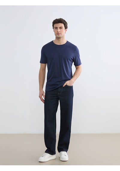 Lcwaıkıkı Classic Lacivert Slim Fit Basic Soft Touch Tişört