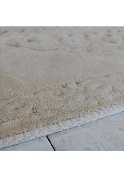 Cotton Eco 2li Pamuklu Banyo Paspas Seti Osmanlı Desen Bej Renkli
