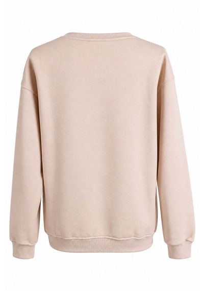 Trender O Yaka 3 İp Taş Kadın Sweatshirt 27kdt1000011