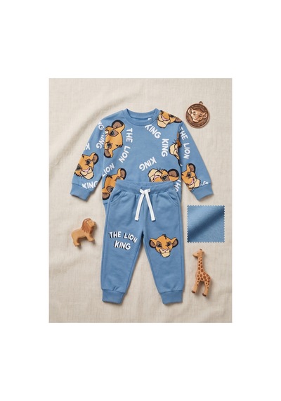 Deniva Kids Erkek Çocuk Lion King Aslan Baskılı Paçası Lastikli Beli Bağcıklı Pamuklu 2'li Günlük Takımı MAvi Deniva Kids Erkek Çocuk Lion King Aslan Baskılı Paçası Lastikli Beli Bağcıklı Pamuklu 2'li Günlük Takımı MAvi