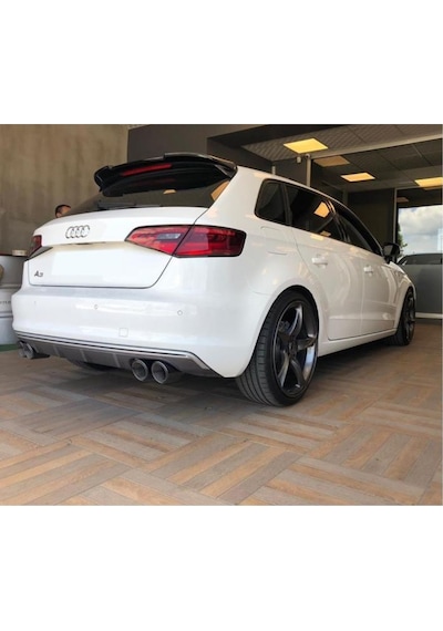Audi A3 Hatchback Spoiler 2014-2018 Piano Black Drs 4X4 Tuning