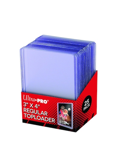 3" X 4" Clear Regular Toploader 25ct Top Loaders For Cards Baseball Card Protectors Hard Plasti