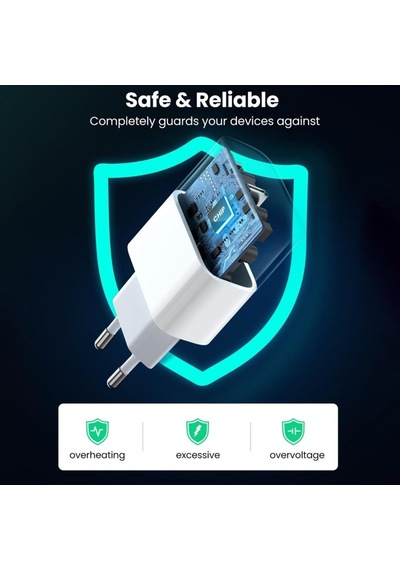 Ugreen 20W Pd Şarj Cihazı Ve Pd To Lightning Apple Uyumlu iPhone Data Şarj Kab (526220350)