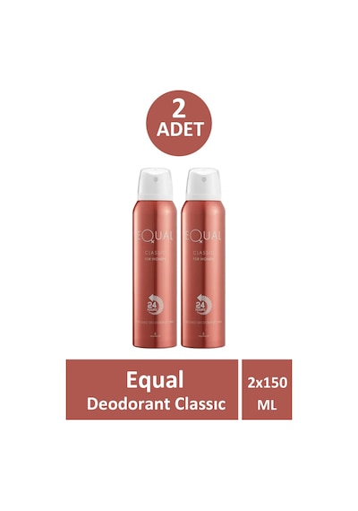 Equal Deodorant Classic Kadın 150 Ml 2 Adet