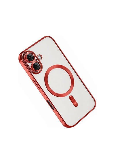 Apple İphone 16 Kılıf Kross Magneticsafe Kapak - Kırmızı Çok Renkli