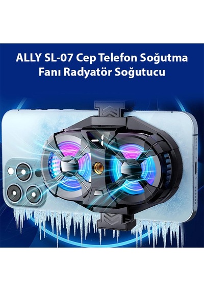 Ally Sl-07 Cep Telefon Soğutma Fanı Radyatör Soğutucu
