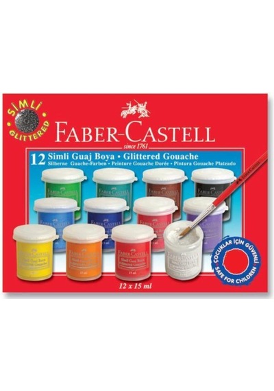 Faber Castell Faber Guaj Boya Simli 12 Li 160404 / Çok Renkli